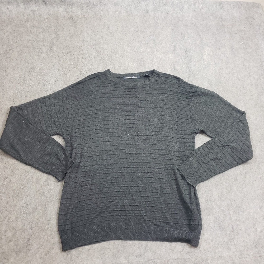 VINTAGE Northern‎ Isles Sweater Mens Large Gray Outdoor Lightweight Sweatshirt